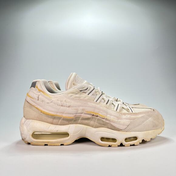 Nike Air Max 95 Comme Des Garçons White Fashion Comfort CU8406-100 Men's Size 11 - Picture 1 of 10